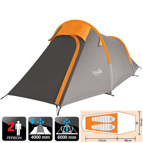Палатка алюминиевые дуги Norfin 2-х местная Roxen 2 ALU NS