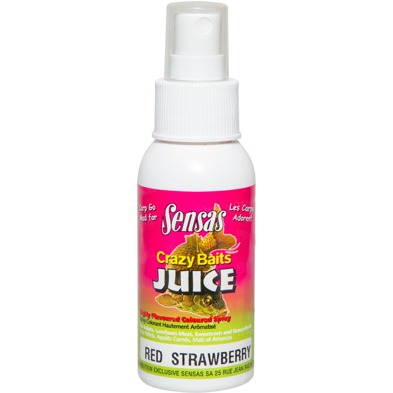 Ароматизатор спрей Sensas Crazy Bait Sprays Red Strawberry 75мл