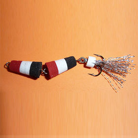 Приманка джиговая Флажок 2 Red - White - Black Россия