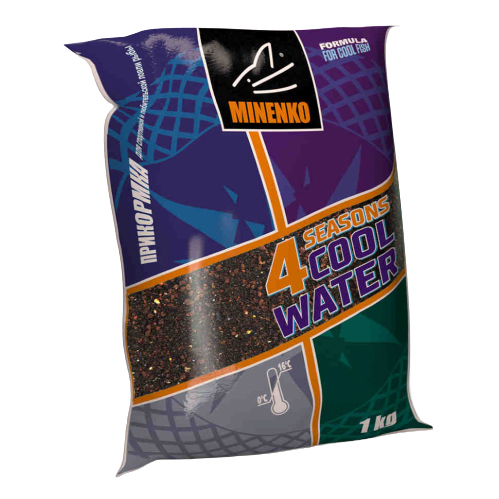 Прикормка всесезонная Minenko Cool Water - Ready To Use Мотыль 1кг (увлажненная)