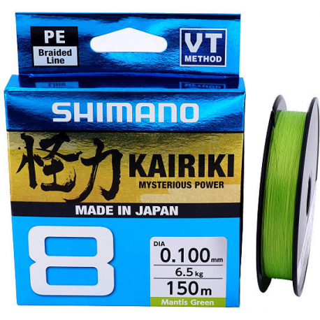 Плетеный шнур Shimano Kairiki PE Green 150м - 0.28мм - 28.0кг