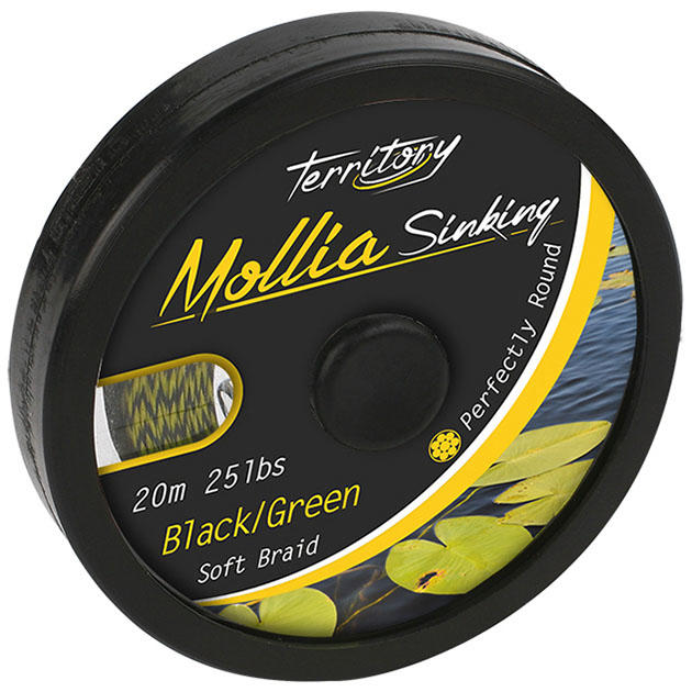 Поводковый материал Mikado Mollia Hooklink black/green 20м - 11.3кг/25lb