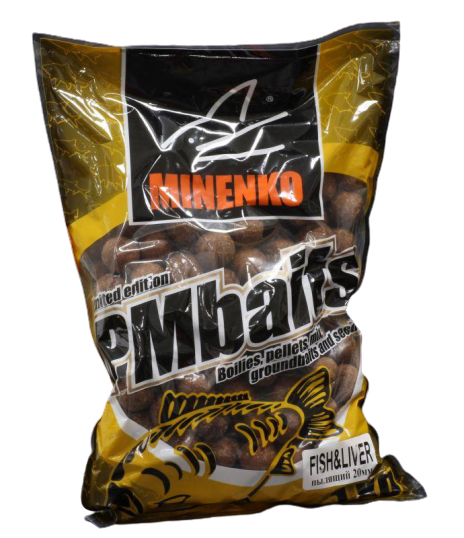 Бойлы пылящие Minenko PMbaits Big Pack Fish & Liver 20мм - 3кг