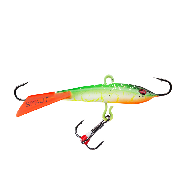 Балансир Sprut Tanpo №7 цвет WGR-UV + дополнительный тройник с фосфорной каплей