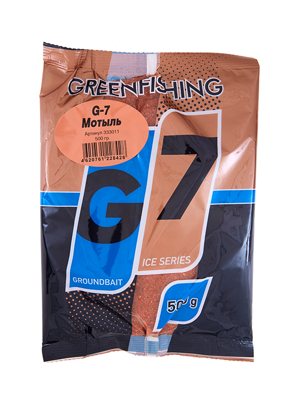 Прикормка зимняя Greenfishing G7 Ice Мотыль 500гр