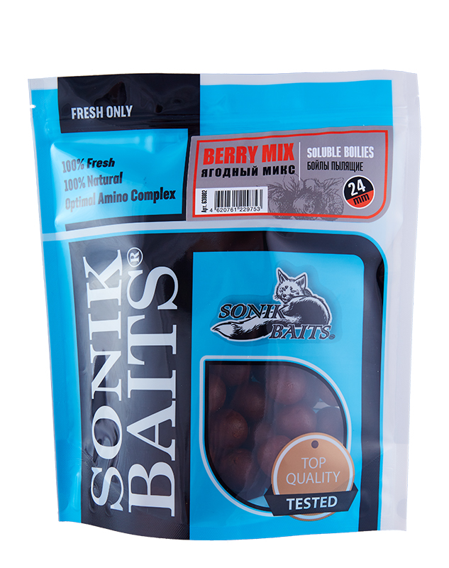 Бойлы пылящие Sonik Baits Berry Mix 24мм - 750гр