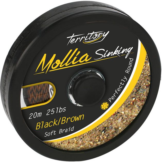Поводковый материал Mikado Mollia Hooklink black/brown 20м - 24.9кг/55lb
