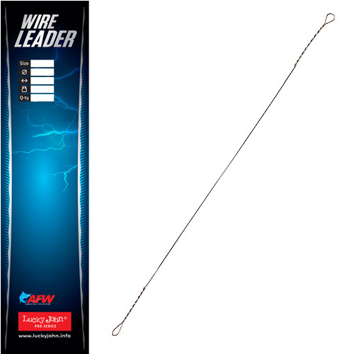 Поводки струна Lucky John 20см - 0.11мм - 12кг