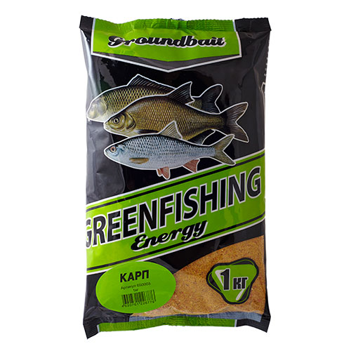 Прикормка летняя Greenfishing Energy Карп 1кг