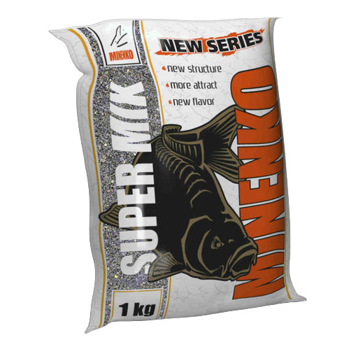 Прикормка летняя Minenko Super Mix Плотва черная 1кг