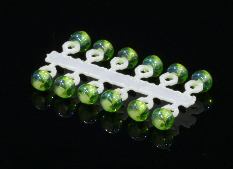 Микро-Бис Шар 2.3мм ирис зеленый Россия