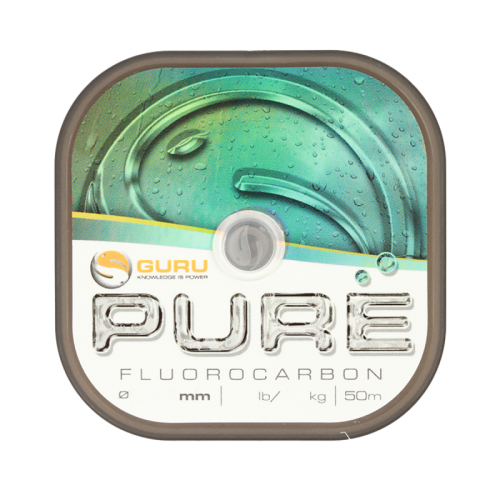 Леска флюрокарбоновая Guru Pure Fluorocarbon 50м - 0.08мм - 0.45кг