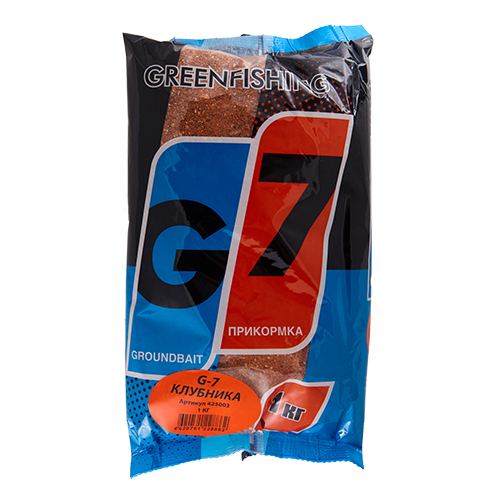 Прикормка летняя Greenfishing G7 Клубничный Микс 1кг