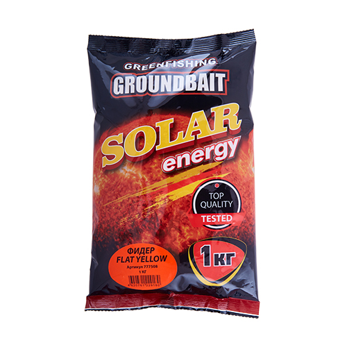 Прикормка летняя Greenfishing Solar Energy Фидер Flat Yellow 1кг