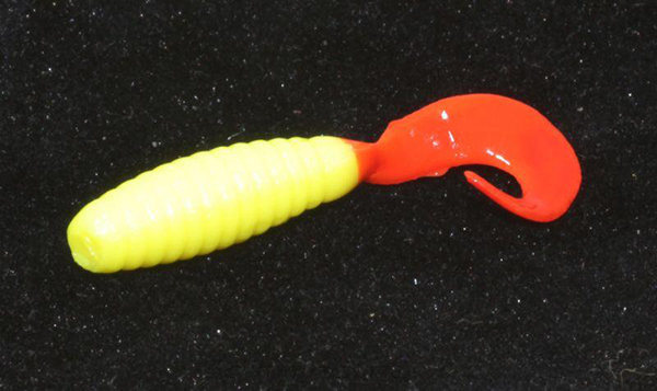 Приманка Allvega Flutter Tail Grub 35 - solid yellow RT