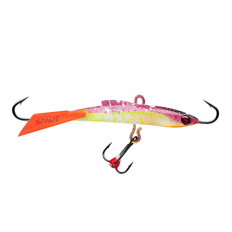 Балансир Sprut Usuri №7 цвет WVSPK-UV + дополнительный тройник с фосфорной каплей