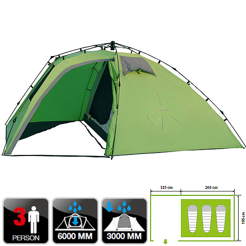 Палатка автоматическая Norfin 3-х местная Peled 3 NF