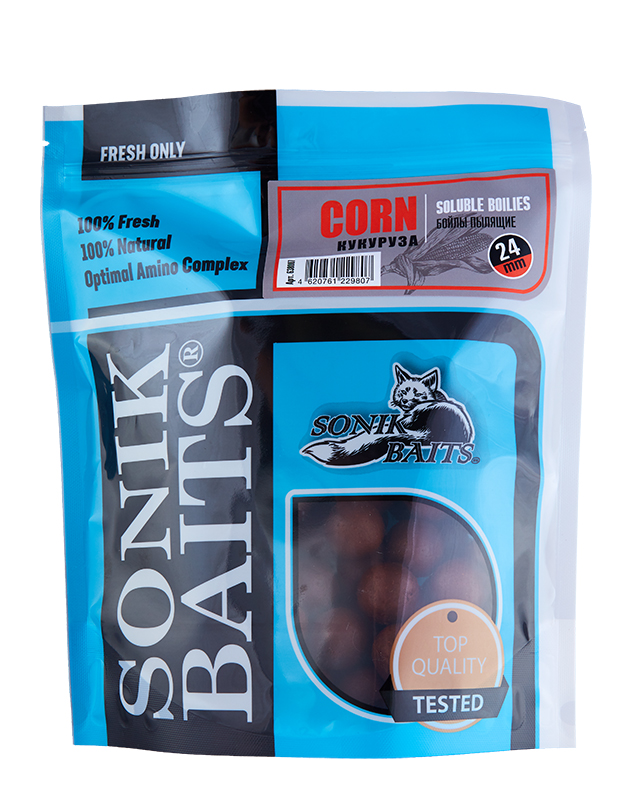 Бойлы пылящие Sonik Baits Corn 24мм - 750гр