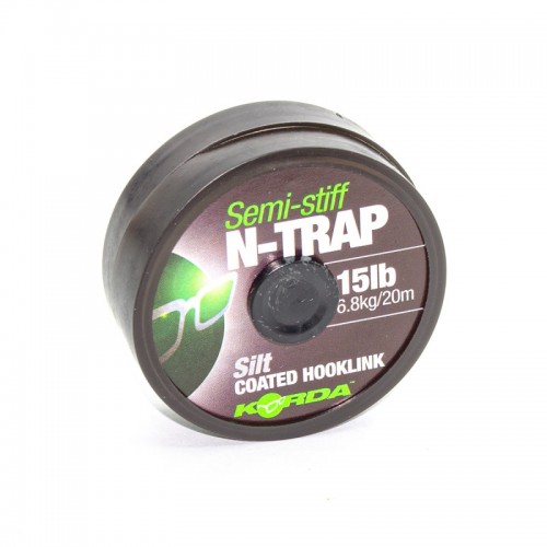 Поводковый материал Korda N-Trap Semi Stiff Silt 20м - 6.8кг/15lb