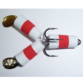 Приманка джиговая Лягншла 150 White - Red - White Россия