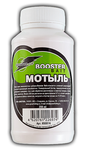 Добавка аминокислоты Greenfishing Booster Bait Мотыль 200мл