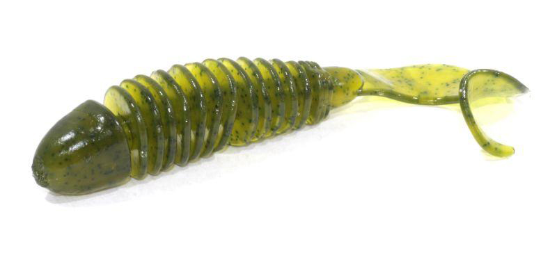 Приманка Allvega Bony Grub 80 - green pumpkin