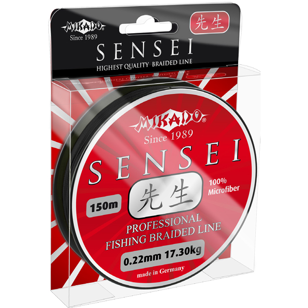 Плетеный шнур Mikado Sensei Black 150м - 0.14мм - 9.40кг
