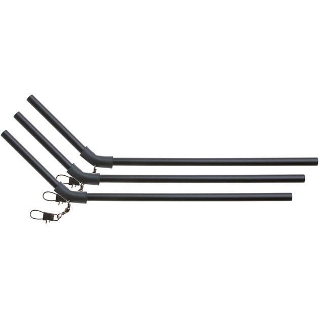 Трубка-антизакручиватель с вертлюжком и карабином Mikado 20см