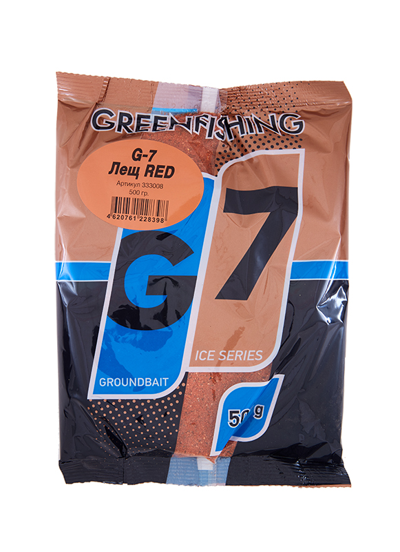 Прикормка зимняя Greenfishing G7 Ice Лещ Red 500гр