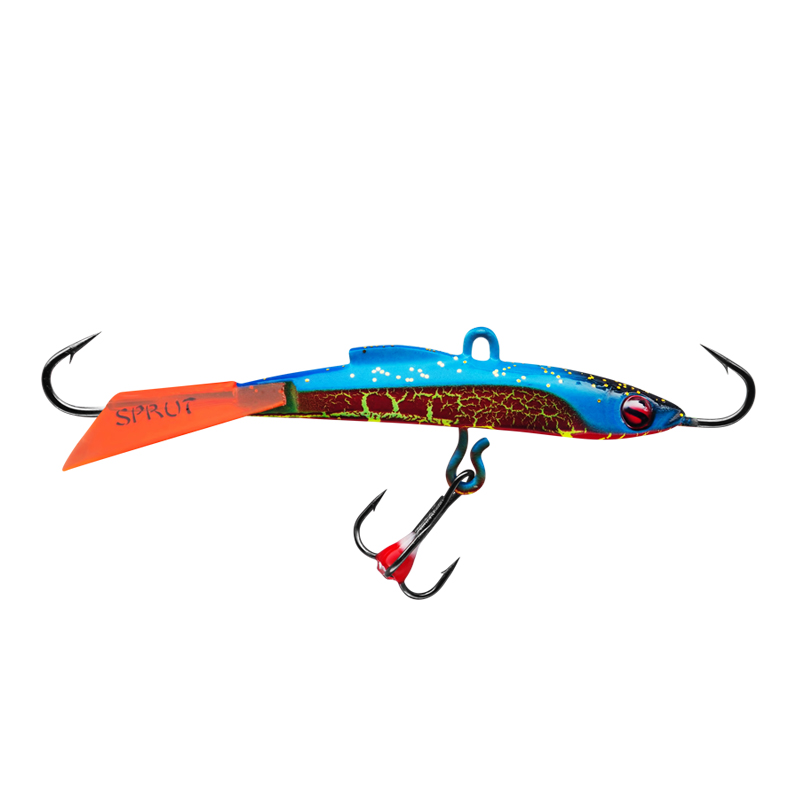 Балансир Sprut Usuri №7 цвет RB + дополнительный тройник с фосфорной каплей