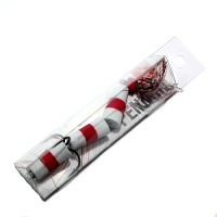 Приманка джиговая Lucky John Pennon 130 White - Red - White в блистере