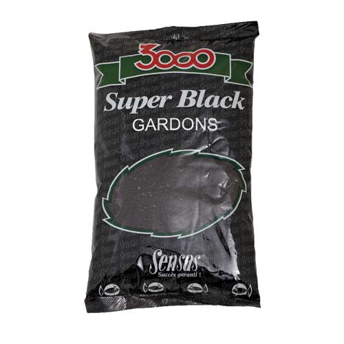 Прикормка летняя Sensas 3000 Super Black Gardons 1кг