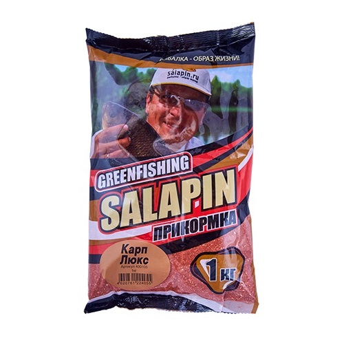 Прикормка летняя Greenfishing Sector-GF Salapin Карп Люкс 1кг