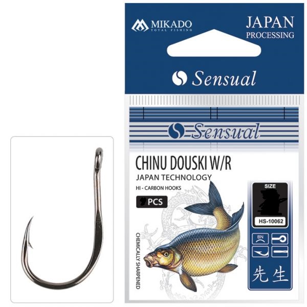 Крючки Mikado Sensual - AJI Douski W/Ring №8 BN