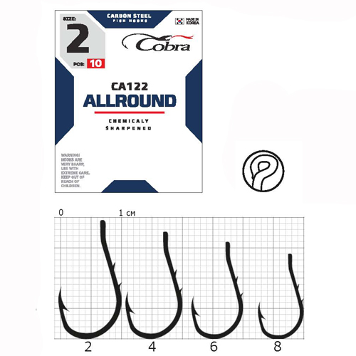 Крючки Cobra Allround CA122 №6