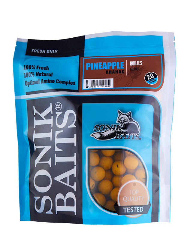 Бойлы тонущие Sonik Baits Pineapple 20мм - 750гр