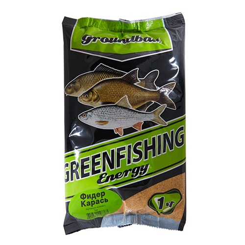 Прикормка летняя Greenfishing Energy Фидер Карась 1кг