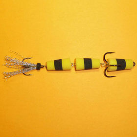 Приманка джиговая Флажок 130 Black - Yellow Россия