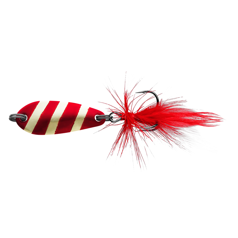 Блесна Sprut Yasuri Spoon 30 - 3.4гр - GR + дополнительный одинарный крючок