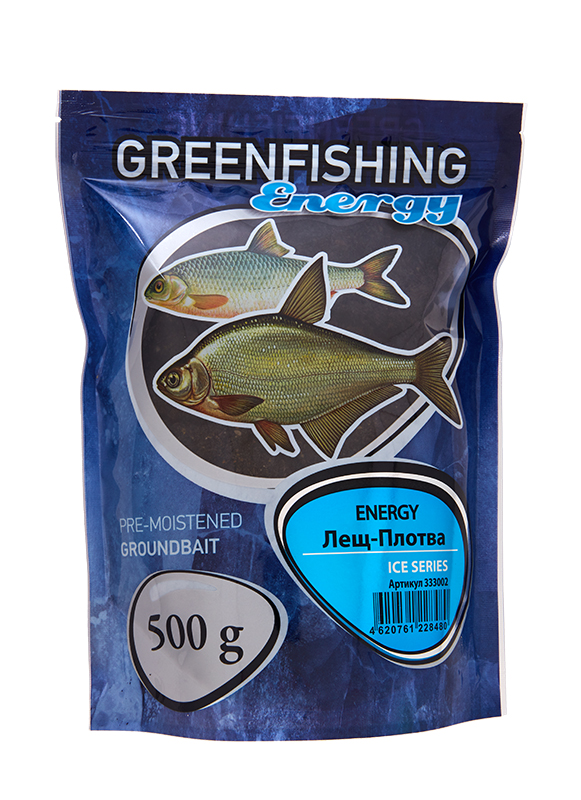 Прикормка зимняя Greenfishing Energy Ice Лещ-Плотва 500гр