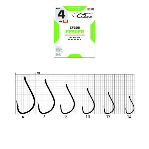 Крючки Cobra Feeder Specialist CF203 №14