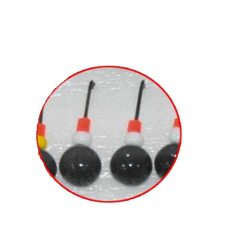 Мормышки свинцовые Шар черный диаметр 4мм набор Россия