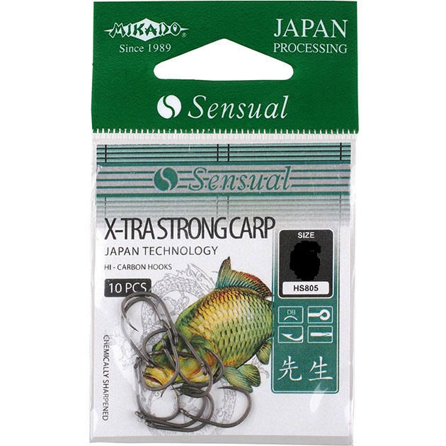 Крючки Mikado Sensual - X-Tra Strong Carp №10 DB