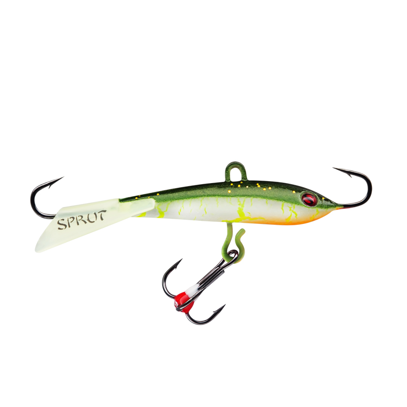 Балансир Sprut Tanpo №7 цвет WOL-UV + дополнительный тройник с фосфорной каплей