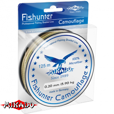 Плетеный шнур Mikado Fishunter Camouflage 125м - 0.26мм - 21.5кг