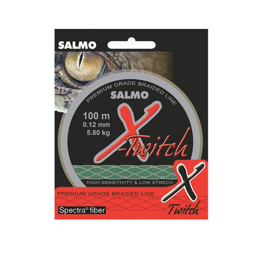 Плетеный шнур Salmo X-Twitch 100м - 0.14мм - 9.75кг