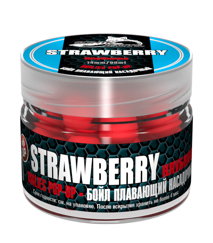 Бойлы насадочные плавающие Sonik Baits Pop-Up Strawberry 14мм