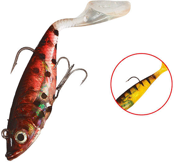 Приманка оснащенный Mikado Crystal Fish WXH-66 140 - 2