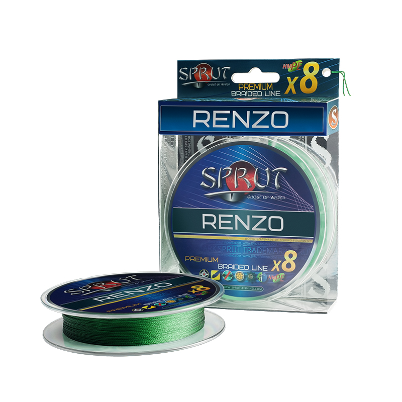 Плетеный шнур Sprut Renzo Soft Premium Braided Line x8 Dark Green 95м - 0.14мм - 12.2кг