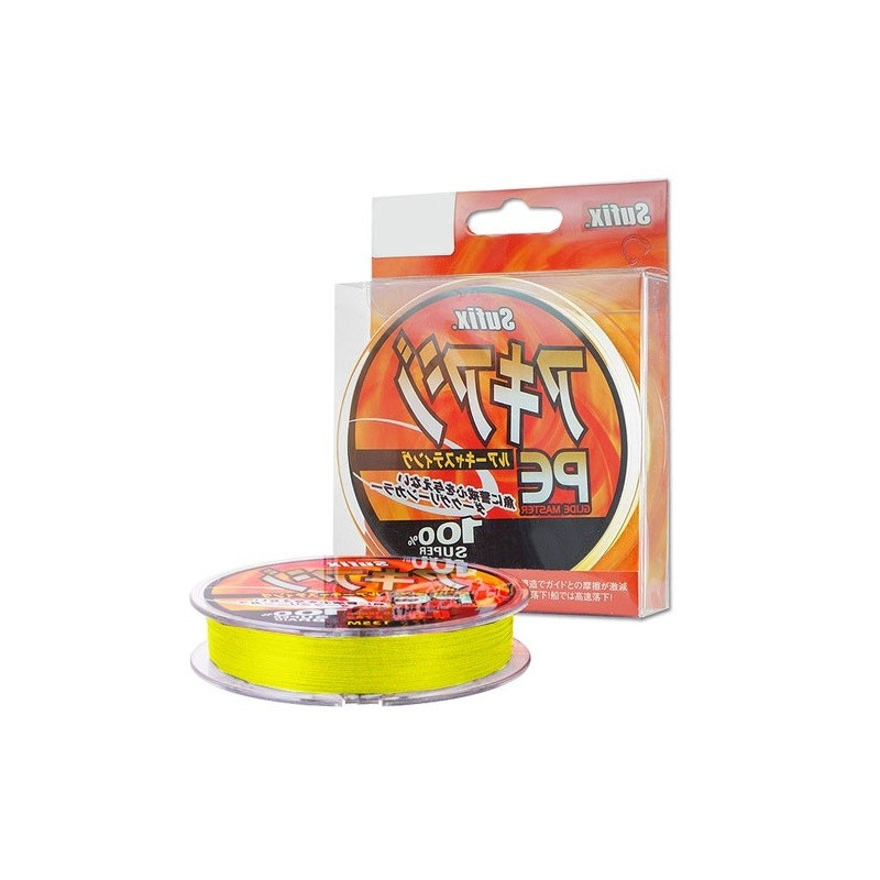 Плетеный шнур Sufix PE Glide Master Yellow  135м - 0.27мм - 20кг